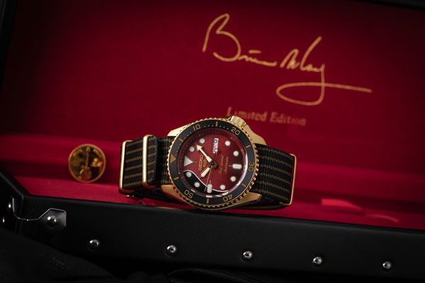 Seiko 5 Sports Automatik Brian May Limited Red Special II SRPH80K1 - 02