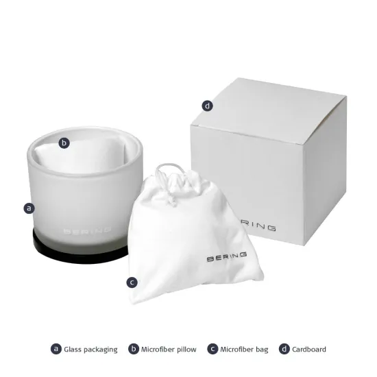 BERING Armbanduhr rosegoldfarben schwarz mit Meshband