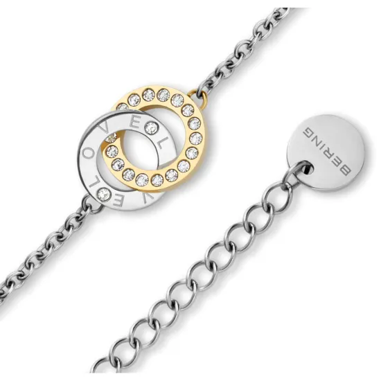 BERING Armkette Edelstahl bicolor mit Zirkonias 15th Anniversary 660-127-180