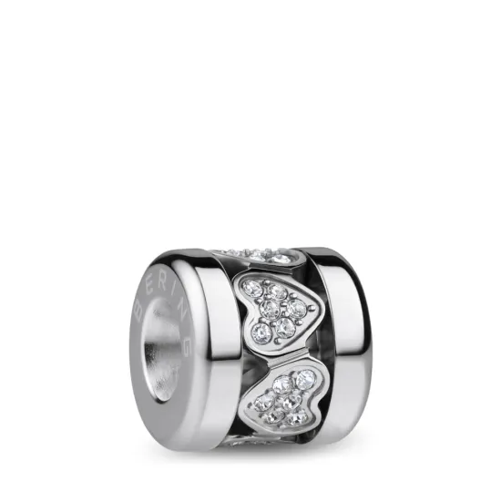 BERING Charm Edelstahl Herz Sparkling Heart-1