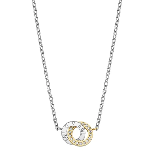 BERING Halskette Edelstahl bicolor mit Zirkonias 15th Anniversary 448-127-450