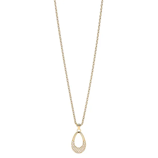 BERING Halskette Edelstahl goldfarben Arctic Pave 50 cm 457-27-500