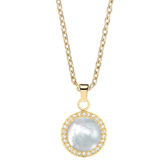 BERING Halskette goldfarben Stein Perlmutt 45 cm 452-27-450