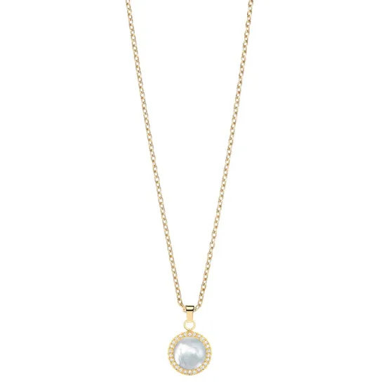 BERING Halskette goldfarben Stein Perlmutt 45 cm 452-27-450