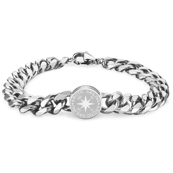 BERING Herren Gliederarmband Edelstahl 18 cm 636-10-180