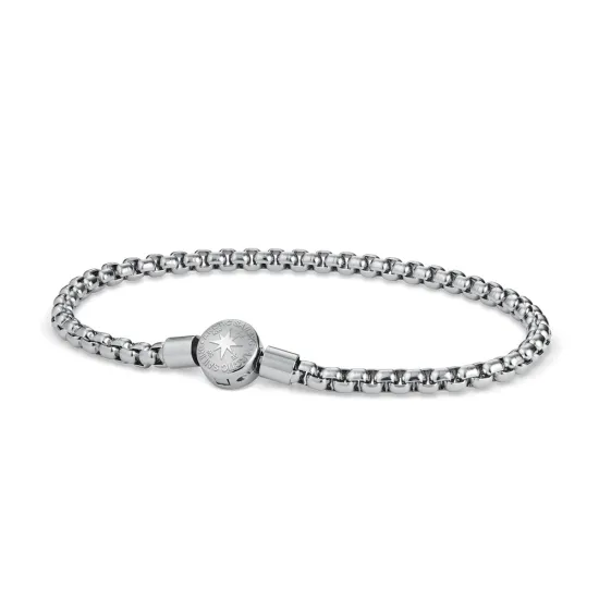 BERING Herrenarmband Edelstahl silberfarben glänzend 18 cm 638-10-180