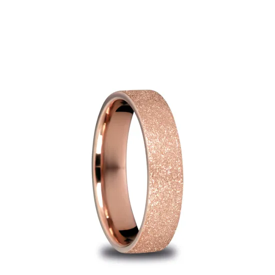 BERING Innenring breit Edelstahl rosegoldfarben beschichtet Sparkling Effekt Gr. 63 557-39-82