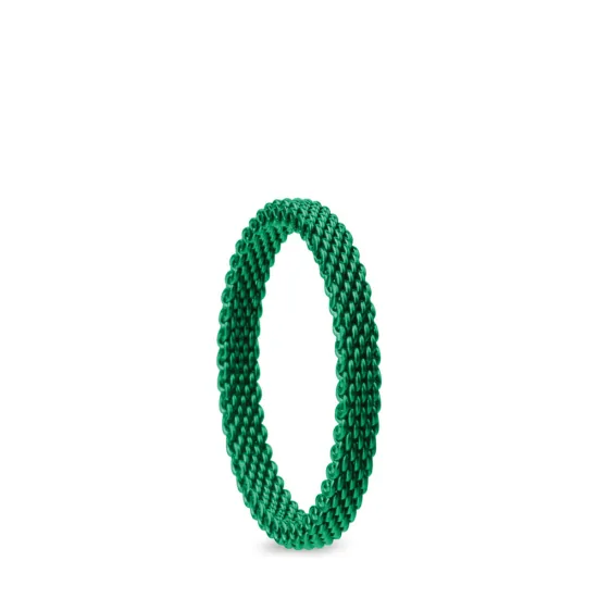 BERING Innenring schmal Edelstahl Milanaise grün beschichtet Gr. 60 551-55-71
