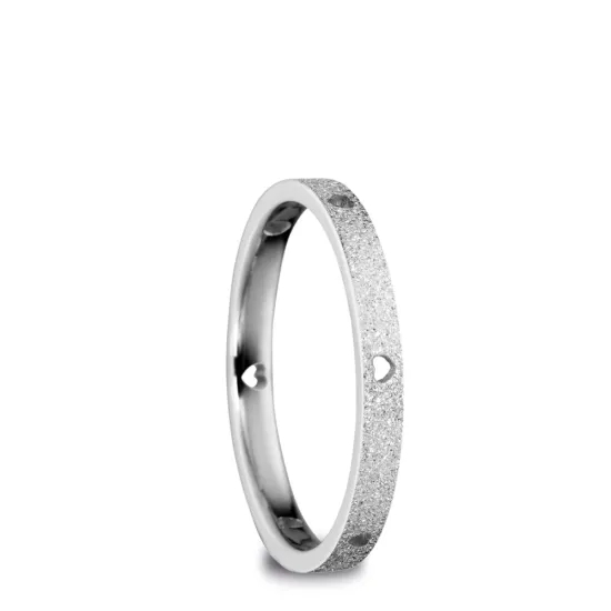 BERING Innenring schmal Edelstahl silberfarben Sparkling Effekt Gr.65 558-19-91