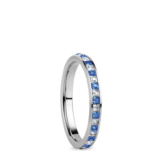 BERING Innenring schmal Zirkonias weiss blau silberfarben beschichtet glänzend Gr. 60 571-19-71