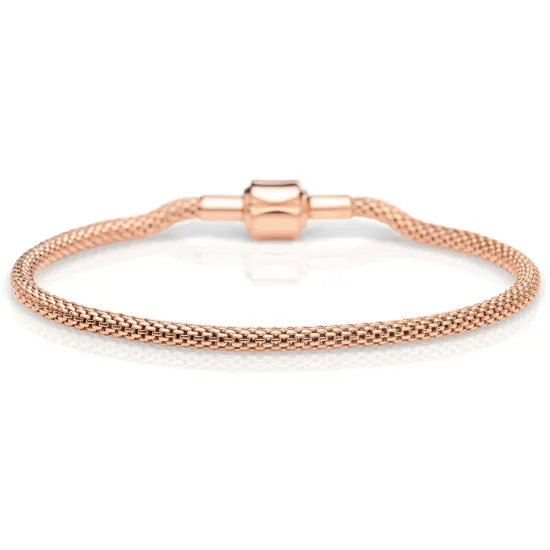 BERING Milanaise Armband Arctic Symphony roségoldfarben 21 cm 613-30-210