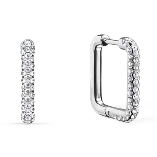 BERING Ohrringe Creole eckig Arctic Symphony Edelstahl glänzend 734-17-05