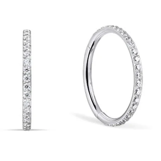 BERING Ohrringe Edelstahl Creole Arctic Symphony silberfarben glänzend 730-17-05