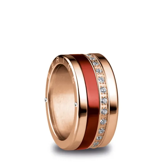 BERING Ringkombination Arctic Symphony rosegoldfarben rot Zirkonias Gr. 55 Lausanne 7