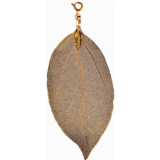 blumenkind Blatt-Anhänger aprikotfarben S BL03SAP