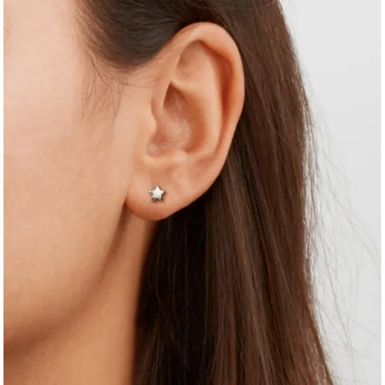 Boccia Kinder Ohrstecker aus Titan Stern 05093-01