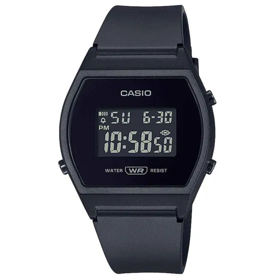 Casio Armbanduhr Digitaluhr aus Kunststoff schwarz LW-204-1BEF
