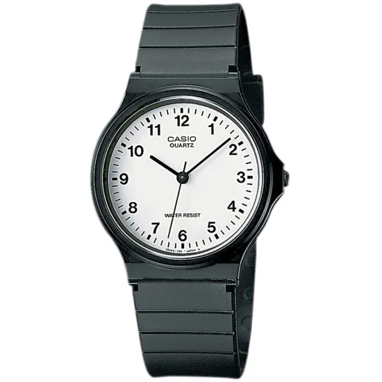 Casio Armbanduhr schwarz analog mit Kunststoff Gehäuse MQ-24-7BLLEG