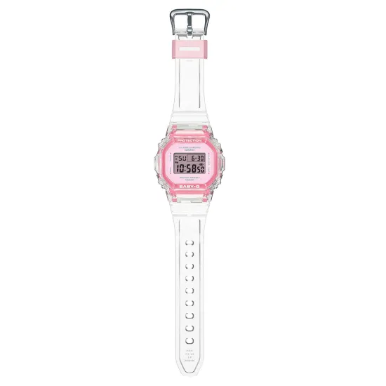 Casio Baby-G Digitaluhr Summer Jelly Uhr rosa transparent BGD-565SJ-7ER