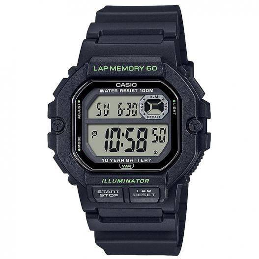 Casio Collection Armbanduhr digital schwarz aus Kunststoff WS-1400H-1AVEF
