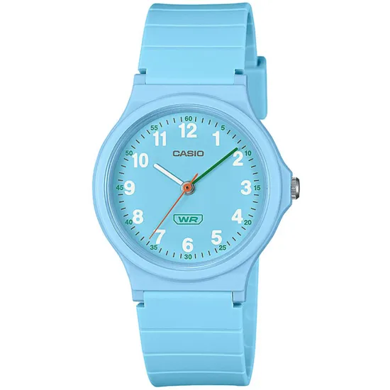 Casio Collection Armbanduhr mit Resinband blau LQ-24B-2BEF