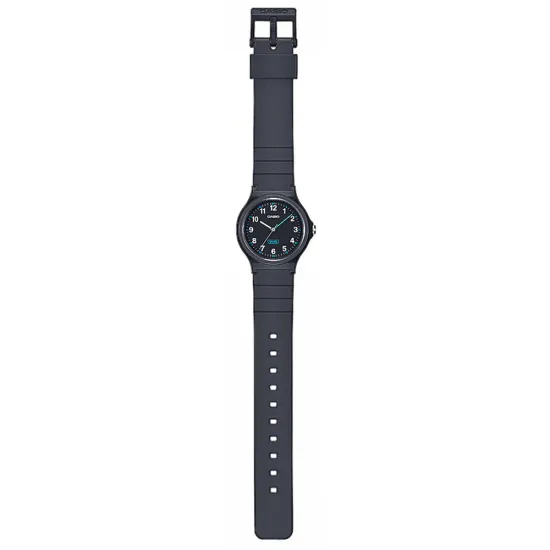 Casio Collection Armbanduhr mit Resinband schwarz blau LQ-24B-1BEF