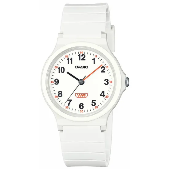Casio Collection Armbanduhr mit Resinband weiss LQ-24B-7BEF
