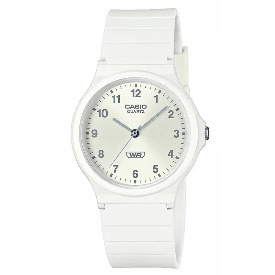 Casio Collection Armbanduhr mit Resinband weiß MQ-24B-7BEF