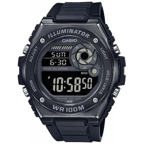 Casio Collection Herrenuhr Armbanduhr digital schwarz MWA-100HB-1BVEF