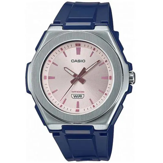 Casio Damenuhr blau rosa mit Resinband LWA-300H-2EVEF