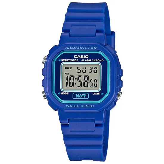 Casio Digitaluhr Armbanduhr aus Kunststoff dunkelblau LA-20WH-2AEF