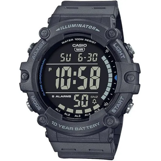 Casio Digitaluhr sportliche Armbanduhr dunkelgrau AE-1500WH-8BVEF