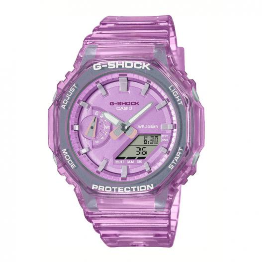 Casio G-Shock Armbanduhr analog digital rosa transparent GMA-S2100SK-4AER