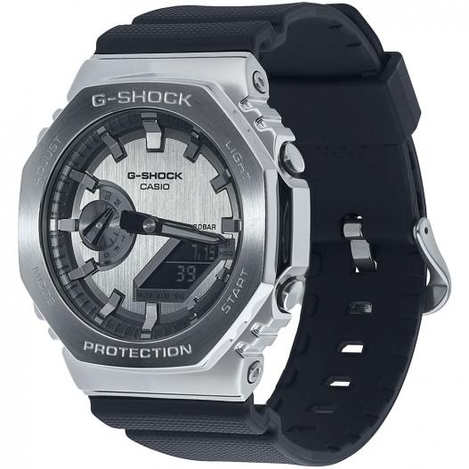 Casio G-Shock Armbanduhr Digital Analog silberfarben schwarz GM-2100-1AER