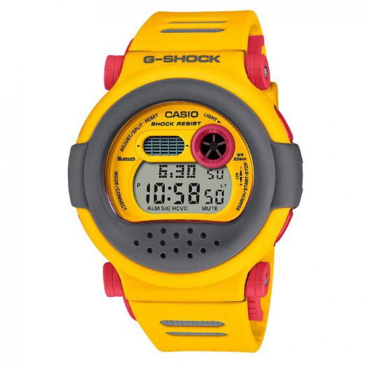 Casio G-Shock Classic Armbanduhr Digitaluhr mit gelben Resinband G-B001MVE-9ER