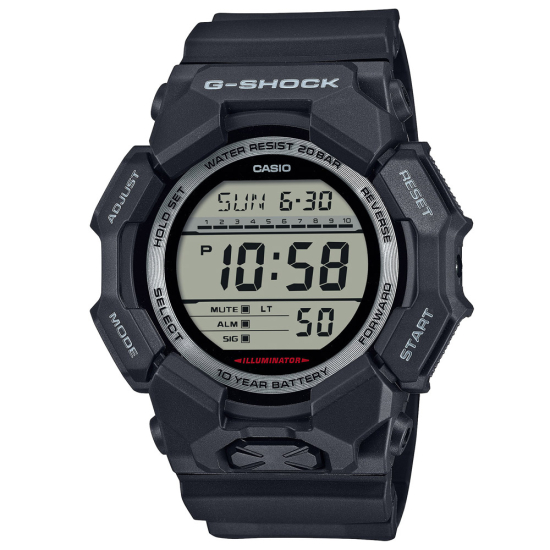 Casio G-Shock Classic digital Carbon Resinband schwarz GD-010-1ER