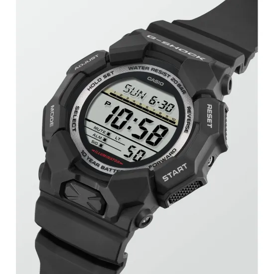 Casio G-Shock Classic digital Carbon Resinband schwarz GD-010-1ER