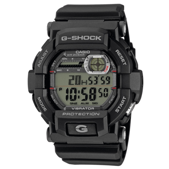 Casio G-Shock Classic Herrenuhr Digital Resinband schwarz Vibrationsalarm GD-350-1ER