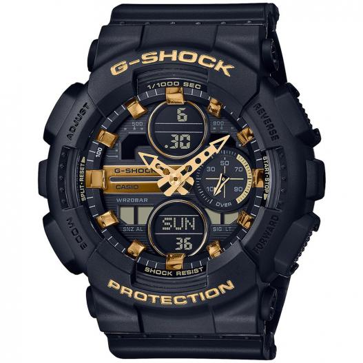 Casio G-SHOCK Damenuhr Armbanduhr schwarz gold GMA-S140M-1AER