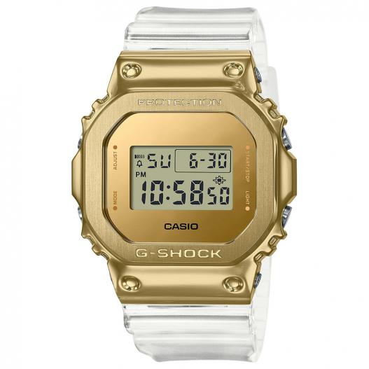Casio G-SHOCK digital gold mit transparentem Resinband GM-5600SG-9ER