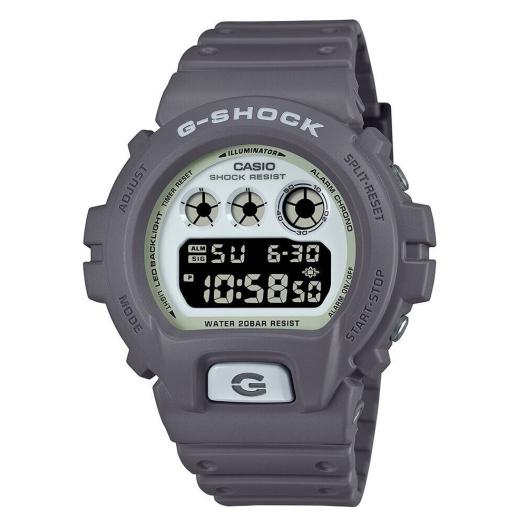 Casio G-Shock digital Resinband grau Chronograph DW-6900HD-8ER