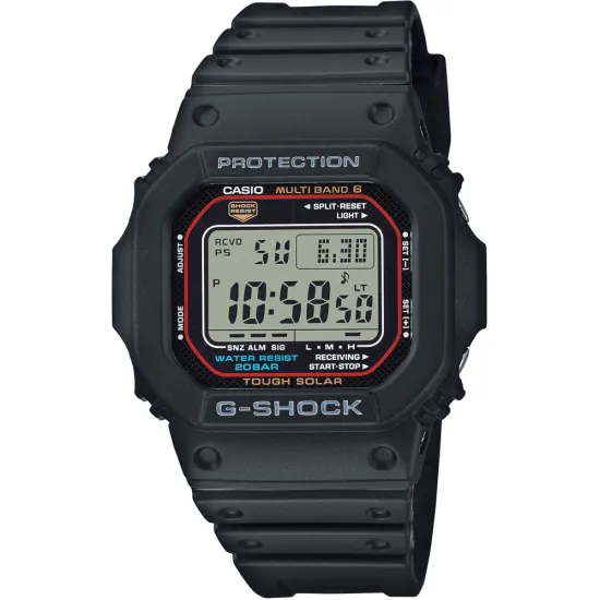 Casio G-Shock Funk Solaruhr mit schwarzen Resinband GW-M5610U-1ER