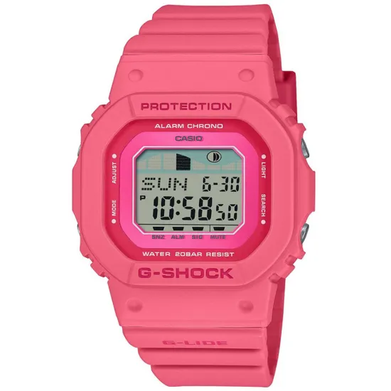 Casio G-Shock G-Lide Armbanduhr rosafarben mit Kunststoffband GLX-S5610-4ER