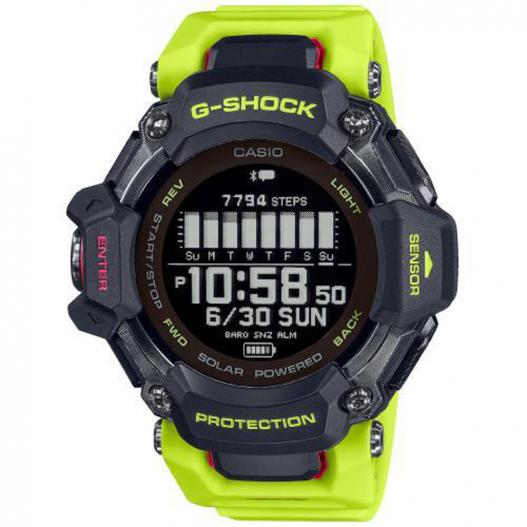 Casio G-Shock G-Squad Fitness Armbanduhr gelb schwarz GBD-H2000-1A9ER