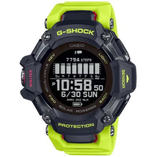 Casio G-Shock G-Squad Fitness Armbanduhr digital gelb schwarz GBD-H2000-1A9ER