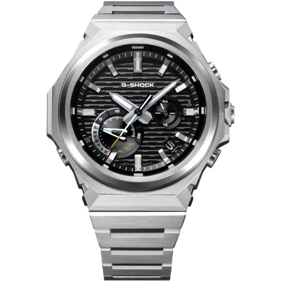 Casio G-Shock G-Steel Solaruhr Bluetooth silberfarben schwarz GST-B1000D-1AER