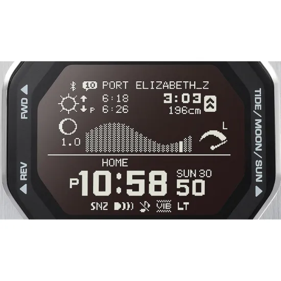 Casio G-Shock Herrenuhr G-Lide Bluetooth blau transparent GBX-100S-2ER