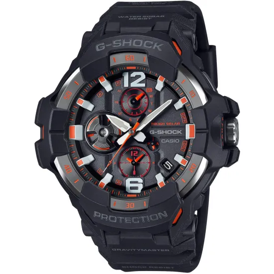 Casio G-Shock Master of G Gravitymaster Solar Bluetooth schwarz orange GR-B300-1A4ER