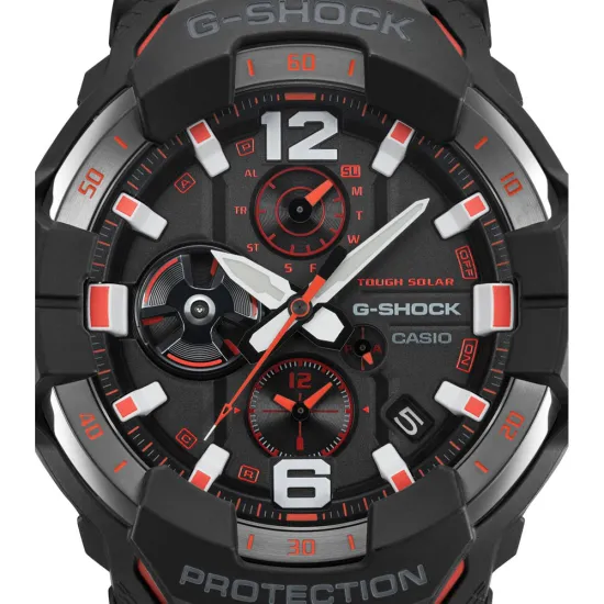 Casio G-Shock Master of G Gravitymaster Solar Bluetooth schwarz orange GR-B300-1A4ER