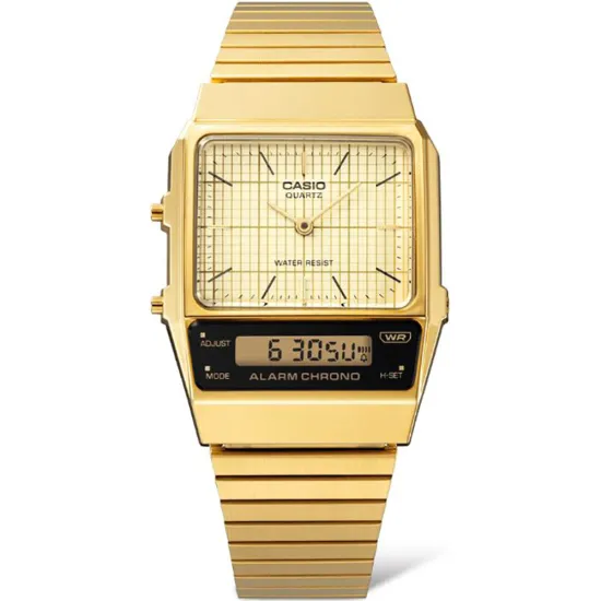 Casio Vintage Armbanduhr digital goldfarben AQ-800EG-9AEF
